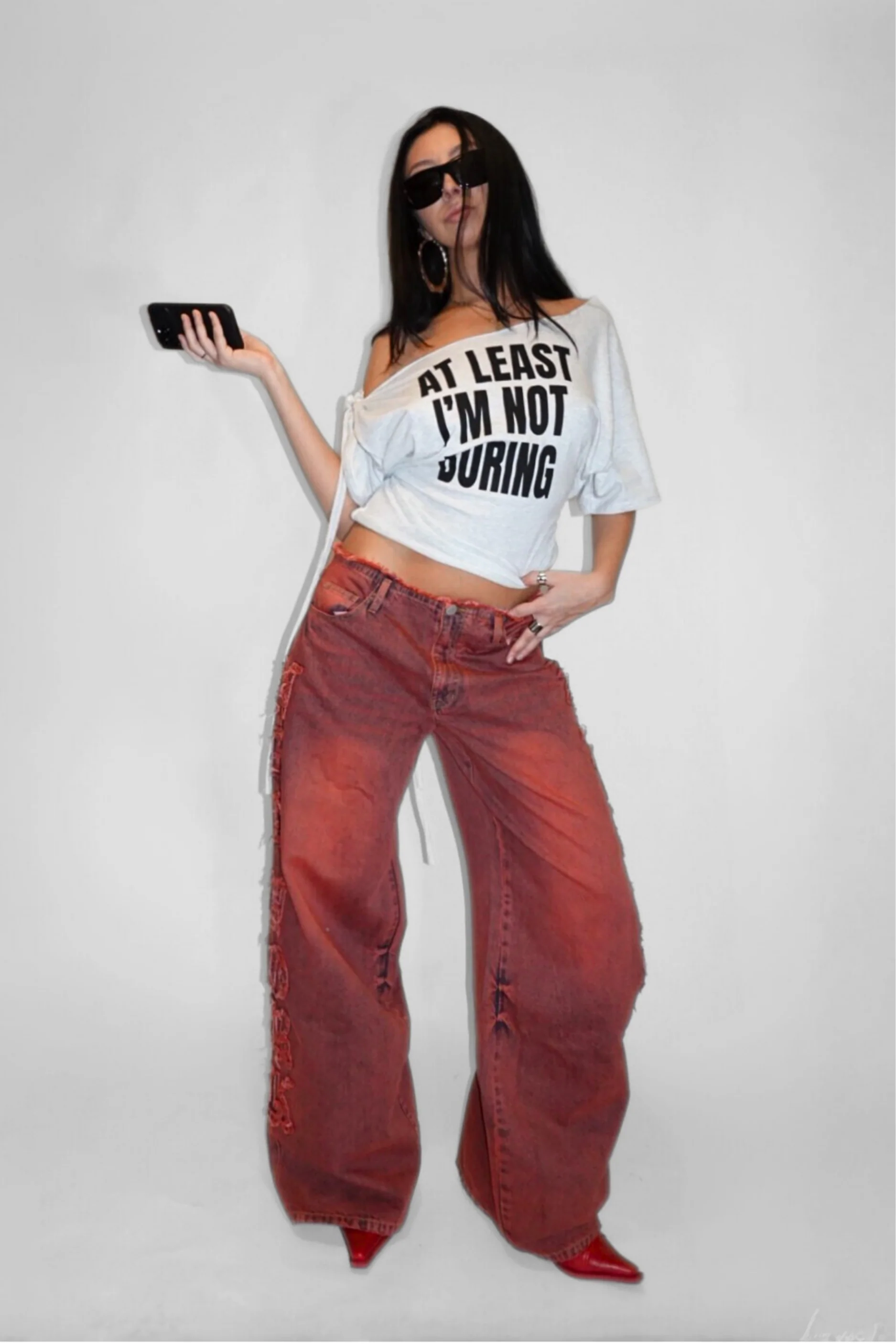 At Least I'm Not Boring Slouch Top - Image 3