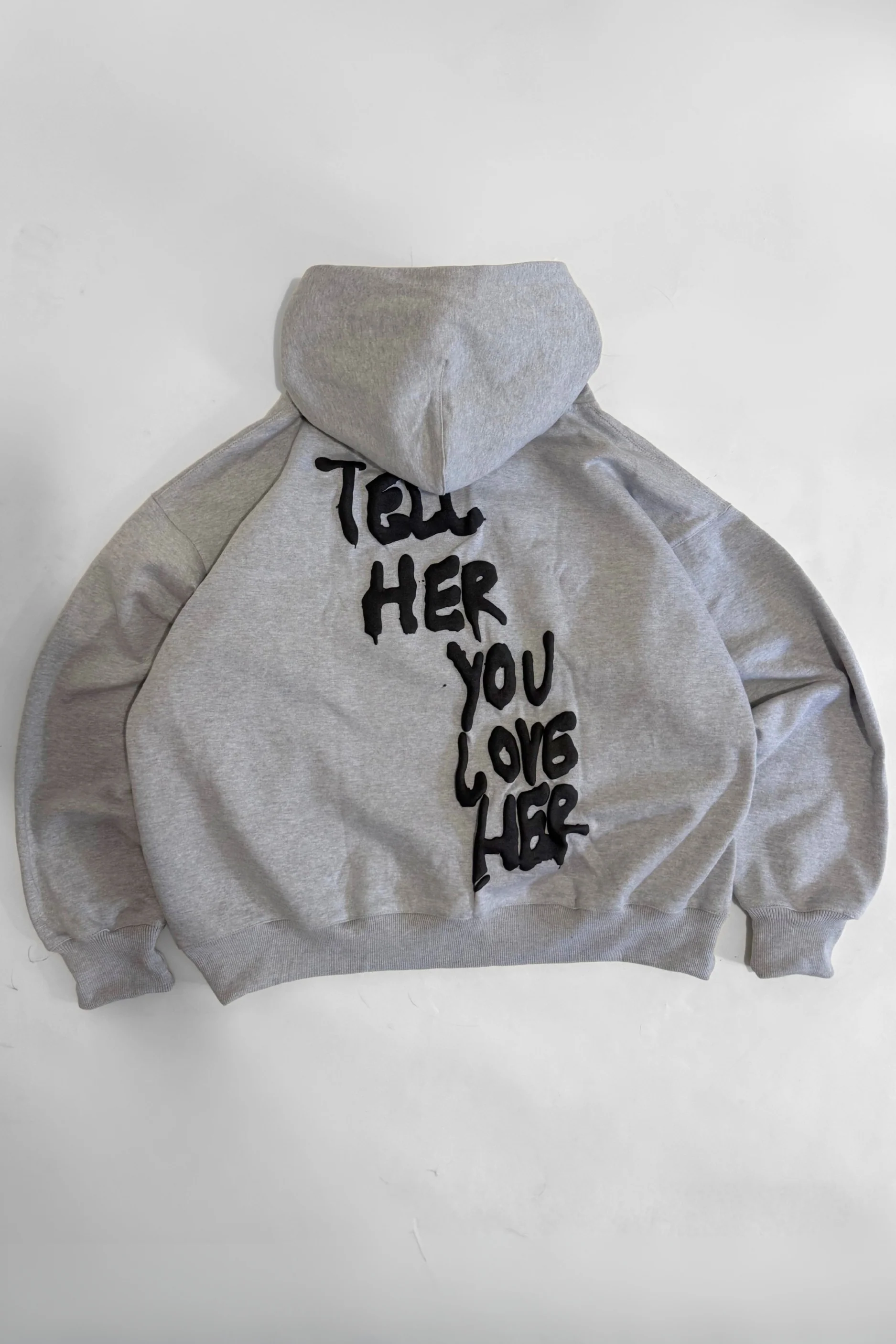 Tell Her You Love Her Hoodie in Gray - Image 7